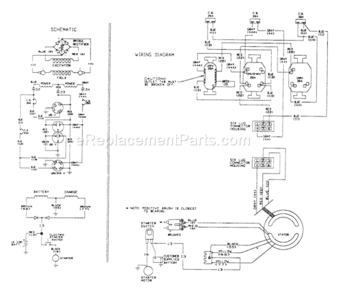 Page B Diagram and Parts List for 0421-0  Briggs and Stratton Generator